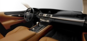 Lexus LS600h interior camel