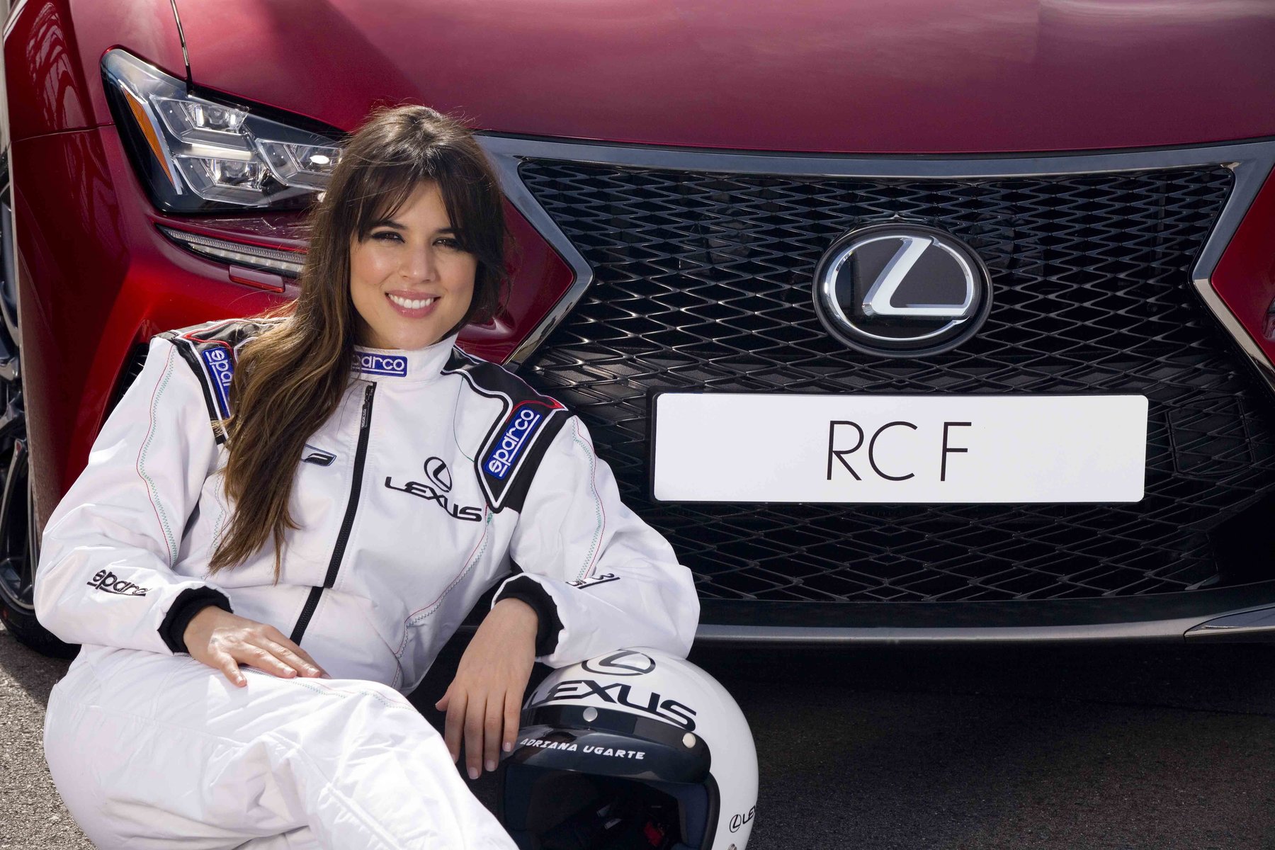 Adriana Ugarte, Piloto Lexus Racing por un día y también nueva chica Almodóvar