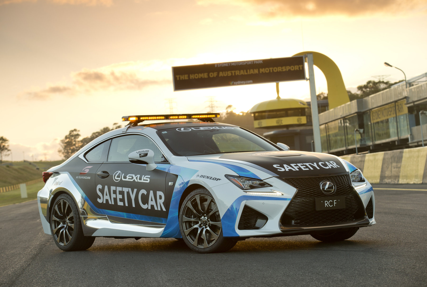 2015 V8 Supercars' official safety car the Lexus RC F