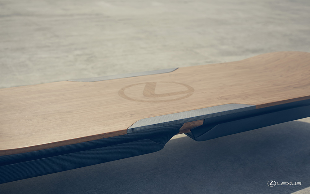 Galería Lexus crea el Hoverboard, el monopatín volador