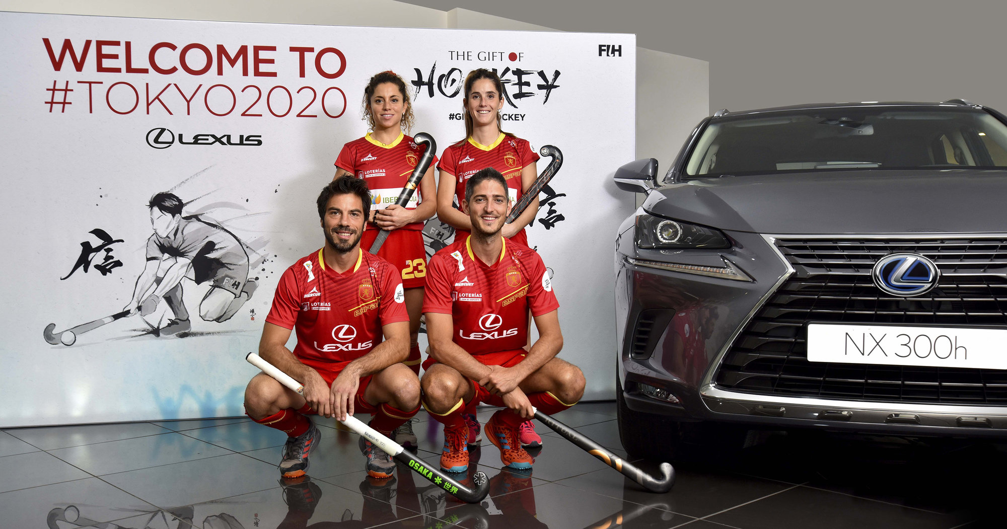 Galería: Lexus celebra con la Selección Española de Hockey su reciente clasificación para las Olimpiadas de Tokio 2020
