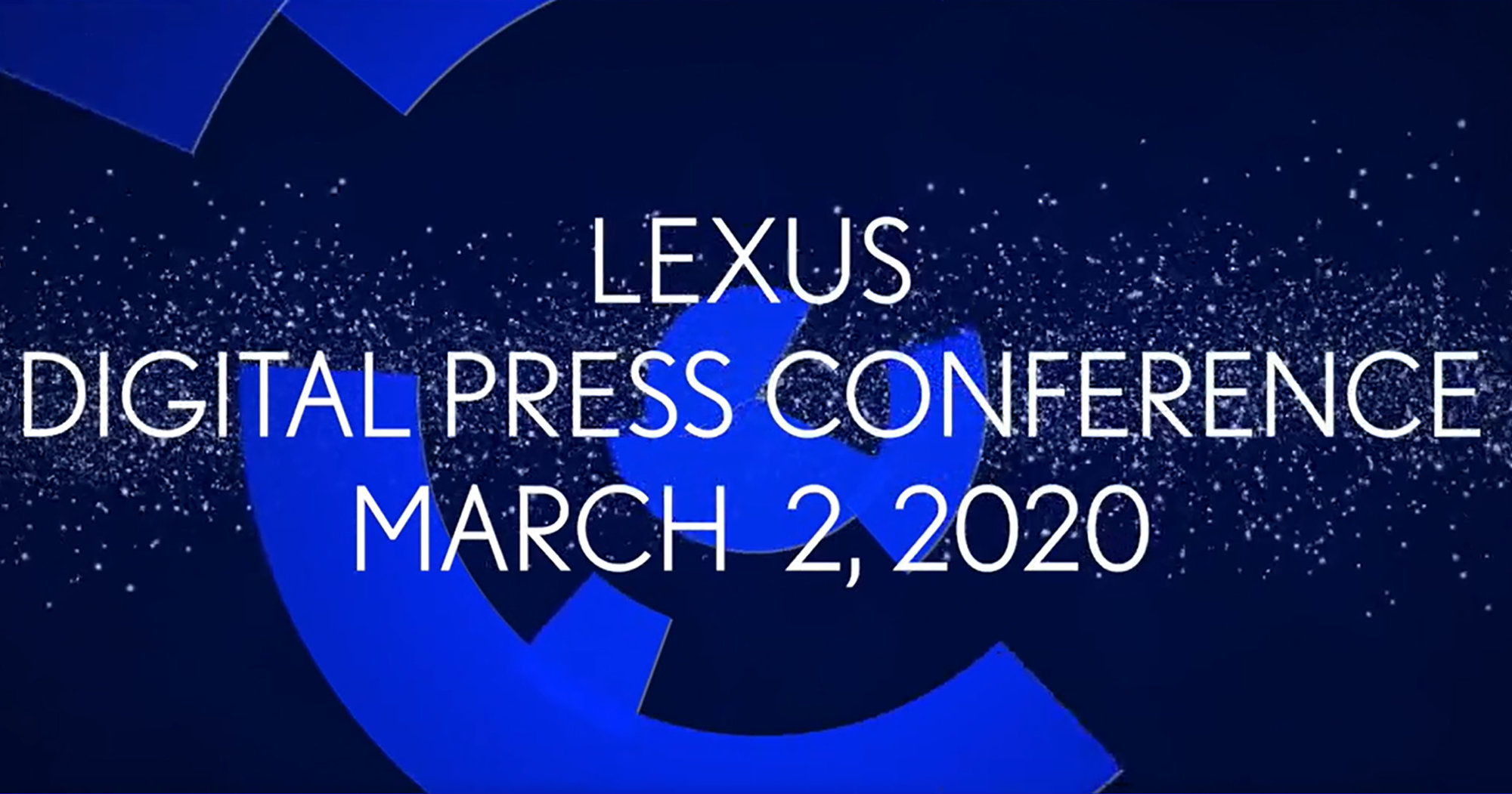 Lexus: Conferencia de prensa digital