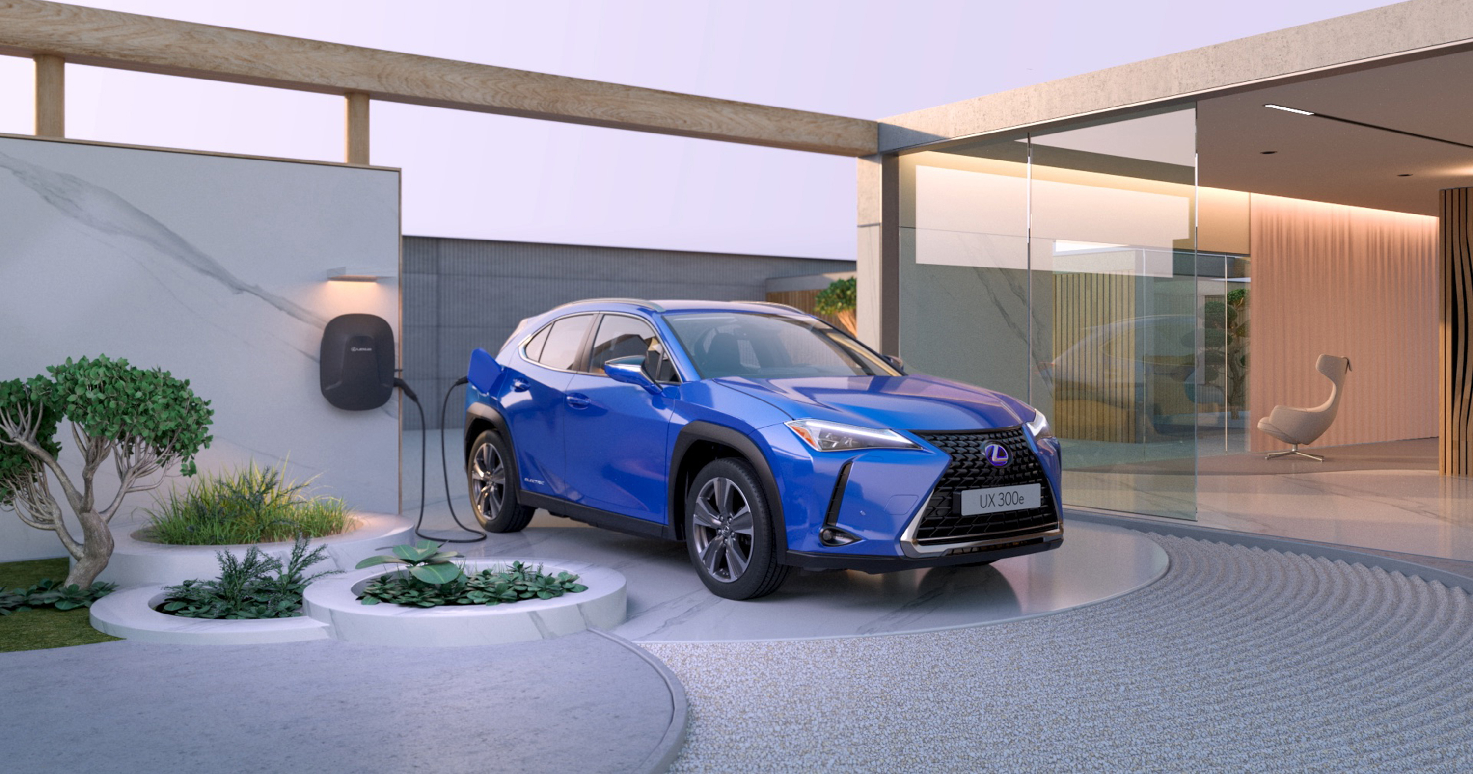El carácter único del Lexus UX eléctrico, capturado en un elegante nuevo entorno de ‘Hogar Virtual’
