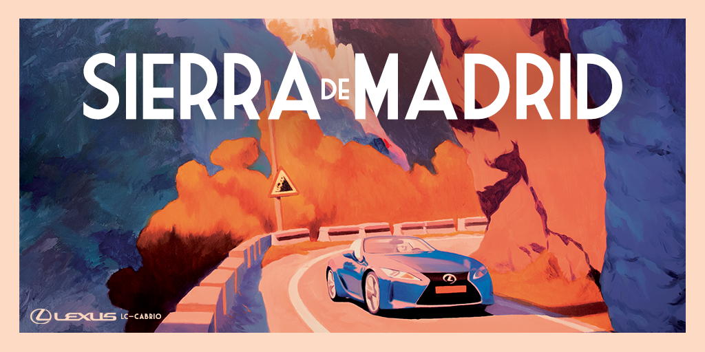 El LC Cabrio recreado por Lexus España, finalista en el concurso del mejor póster de viaje